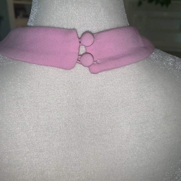 NWOT Finders Keepers Front Tie Halter Neck Sheath Dress in Pink Size 10 - Picture 8 of 9